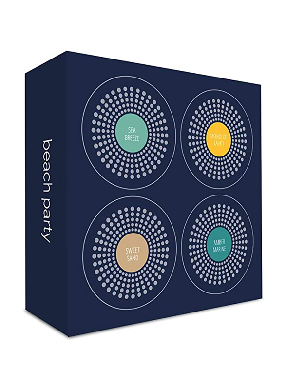 Moodo Beach Party Smart Home Aroma Diffuser Fragrance Capsules, 4 Pieces, Blue