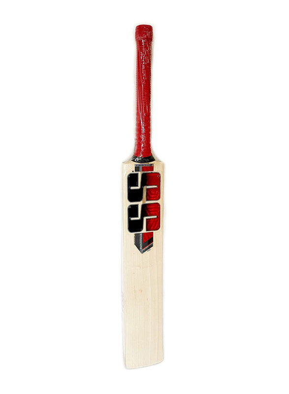 

SS Ton Core Range Supremo English Willow Cricket Bat, Beige/Red