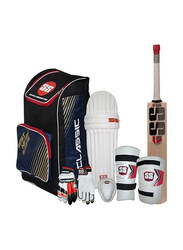 SS 7-Piece Junior Kashmir Willow Cricket Kit with Accessories, Size 3, Multicolour