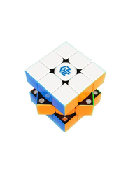 Gan356 X Stickerless 3 x 3 Magnetic Speed Cube, Ages 3+, Multicolour