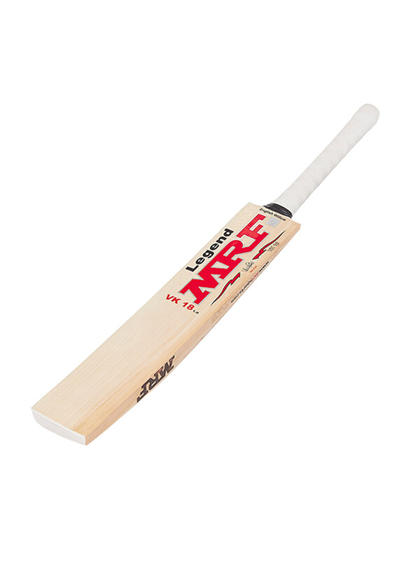 

MRF Size-Harrow EW Legend VK 18 1.0 Junior Cricket Bat, Beige/Red