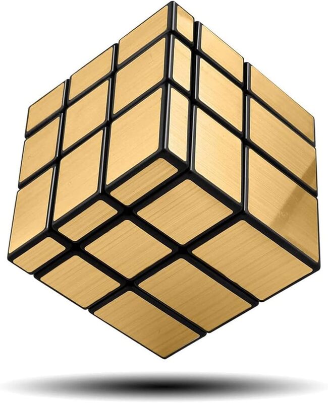 Qiyi Mirror 3x3 Gold Non-Magnetic Speedcube