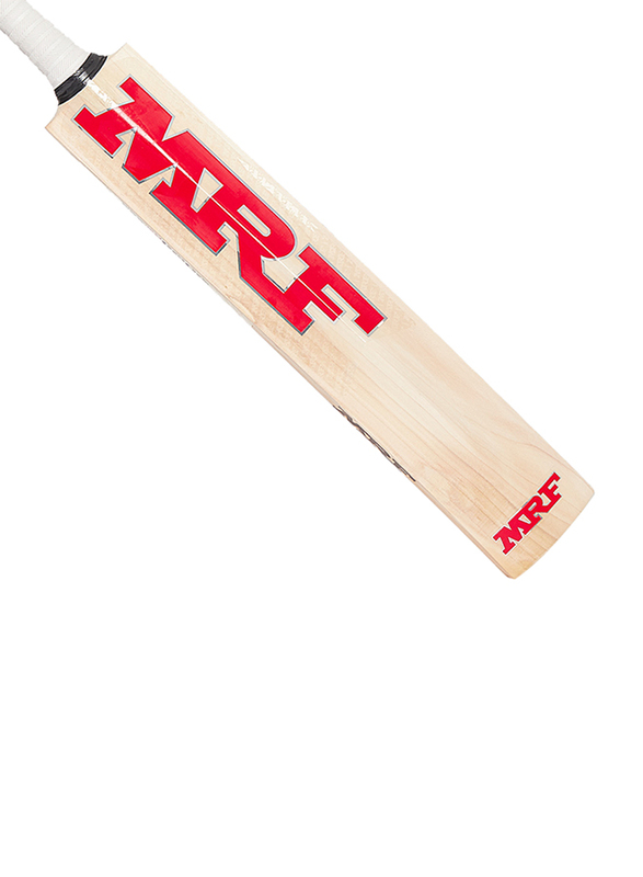MRF EW Legend VK 18 1.0 Cricket Bat, Beige/Red