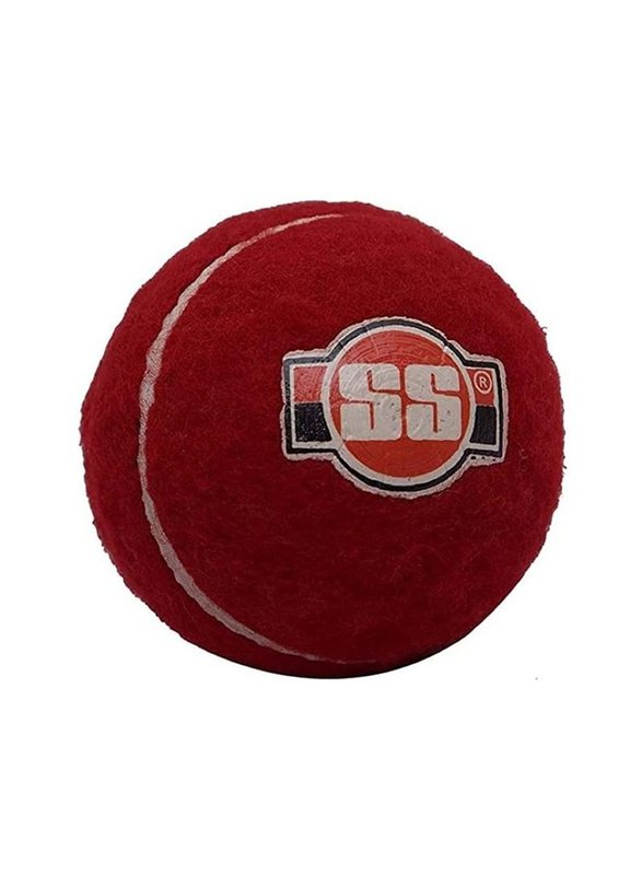 SS Soft Pro Tennis Cricket Ball, Red