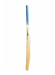 SS Size-Harrow Core Range Custom English Willow Cricket Bat, Beige/Blue
