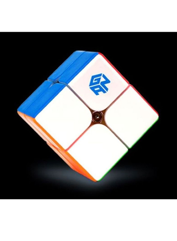 Gan 249 V2 Non Magnetic Stickerless 2 x 2 Speed Cube, Multicolour