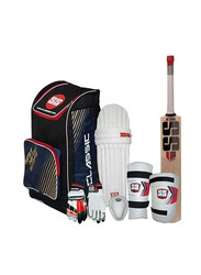 SS 7-Piece Junior Kashmir Willow Cricket Kit with Accessories, Size 5, Multicolour