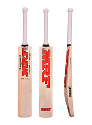 MRF Size-6 EW Legend VK 18 1.0 Junior Cricket Bat, Beige/Red