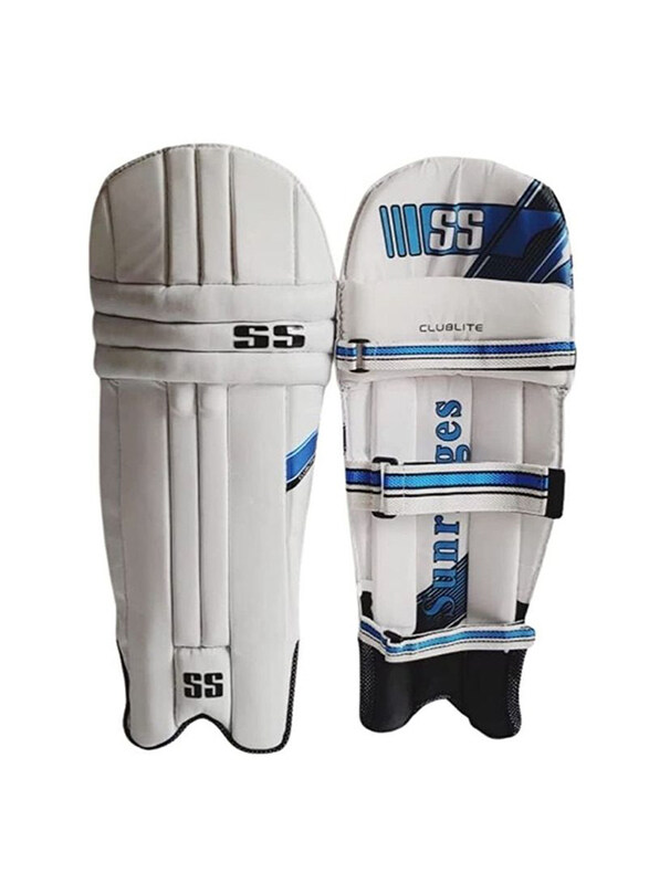 SS Clublite Cricket Batting Pads Leg Guard, Blue/White