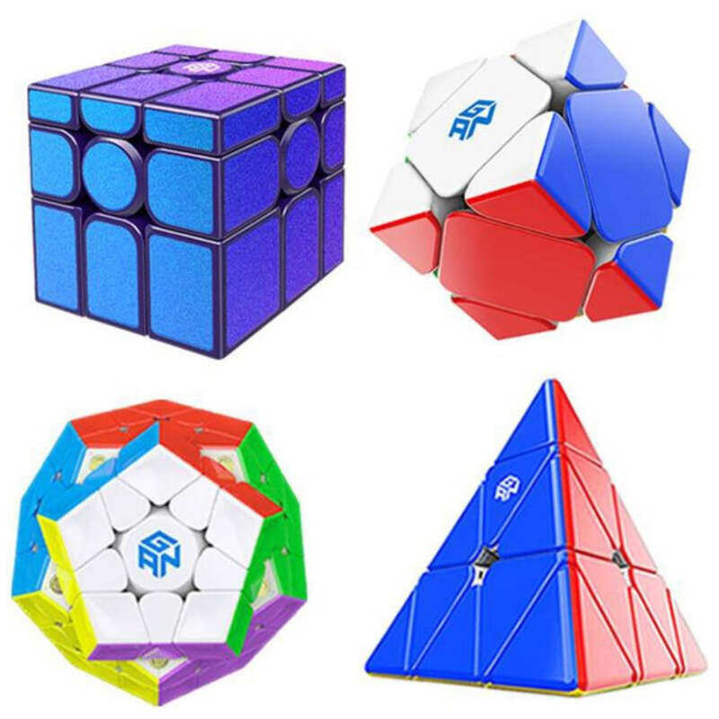 GAN Aliens Combo Pack: Megaminx, Skewb M, Pyraminx M, Mirror Cube