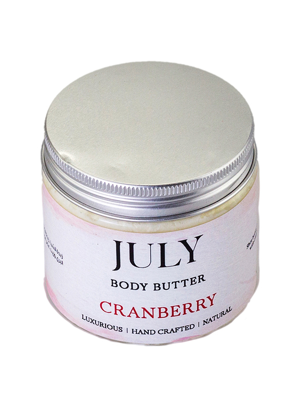 July Cranberry Body Butter Cream, White, 120ml