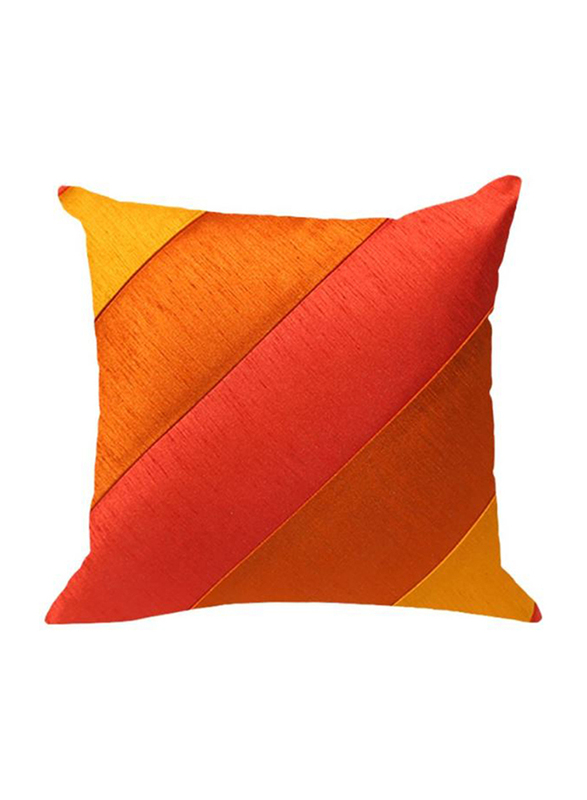 OraOnline Rosetta Yellow/Orange Decorative Cushion/Pillow, 40x40 cm