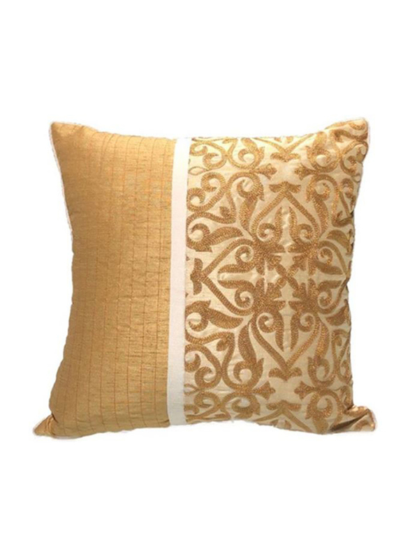 OraOnline Augusta Beige Decorative Cushion/Pillow, 40x40 cm