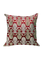 OraOnline Enlighten Maroon Decorative Cushion/Pillow, 40x40 cm