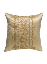 OraOnline Iris Beige Decorative Cushion/Pillow, 40x40 cm