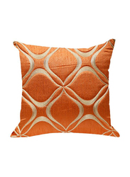 OraOnline Aari Orange Decorative Cushion/Pillow, 40x40 cm