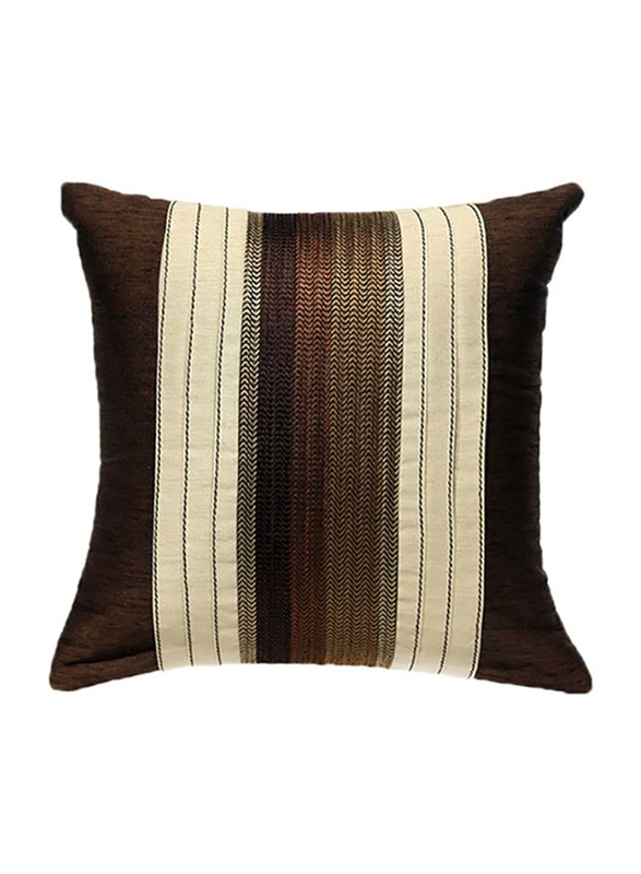 OraOnline Agatha Brown Decorative Cushion/Pillow, 40x40 cm