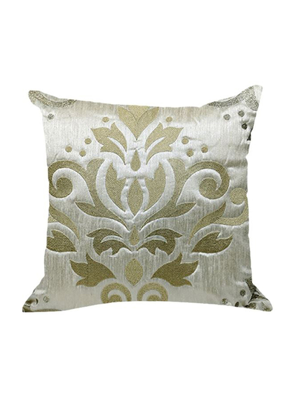 OraOnline Celia Off White Decorative Cushion/Pillow, 40x40 cm