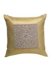 OraOnline Elite Shiny Gold Decorative Cushion/Pillow, 40x40 cm