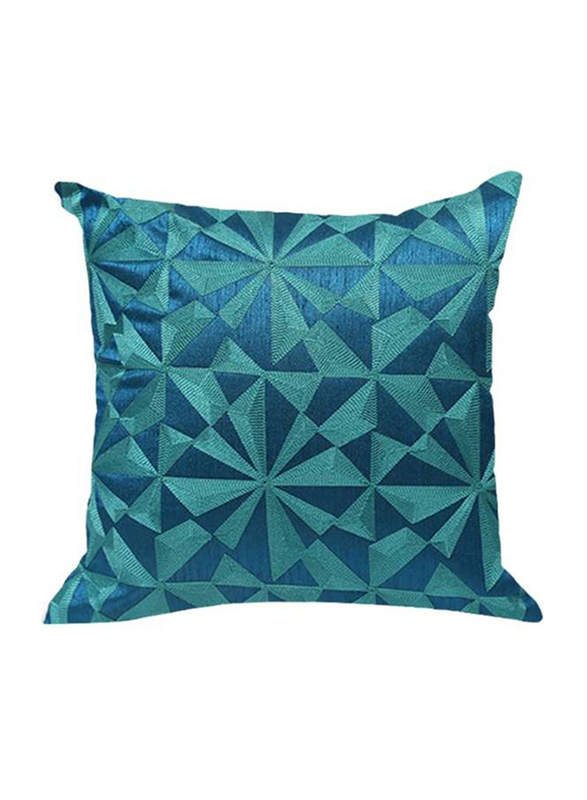 OraOnline Lucido Blue Decorative Cushion/Pillow, 40x40 cm