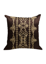 OraOnline Iris Brown Decorative Cushion/Pillow, 40x40 cm