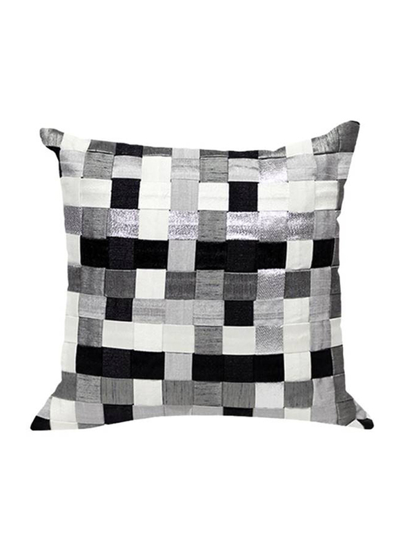 OraOnline Matrix SQ Black/Grey Decorative Cushion/Pillow, 40x40 cm