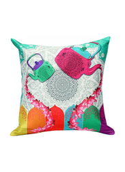 OraOnline No. 18 Multicolor Decorative Cushion/Pillow, 40x40 cm