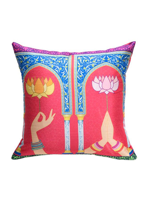 OraOnline No. 36 Multicolor Decorative Cushion/Pillow, 40x40 cm