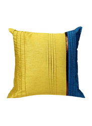 OraOnline Milano Blue/Yellow Decorative Cushion/Pillow, 40x40 cm