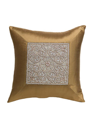 OraOnline Elite Chickoo Decorative Cushion/Pillow, 40x40 cm