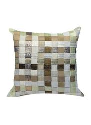 OraOnline Matrix SQ Off White Decorative Cushion/Pillow, 40x40 cm