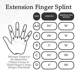 LMB Spring Finger Extension Splint, Assists in Extending PIP Joint with A Slight Extension Effect on the MP Joint, Size D-Box Damage, New product