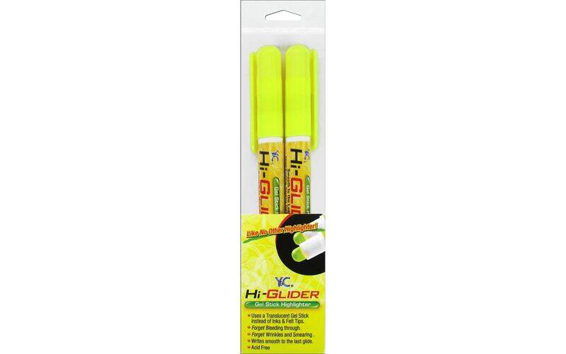 

Yasutomo Hi-Glider Stick Yasutomo Highlighter Set Yellow-Yellow 2 Pieces