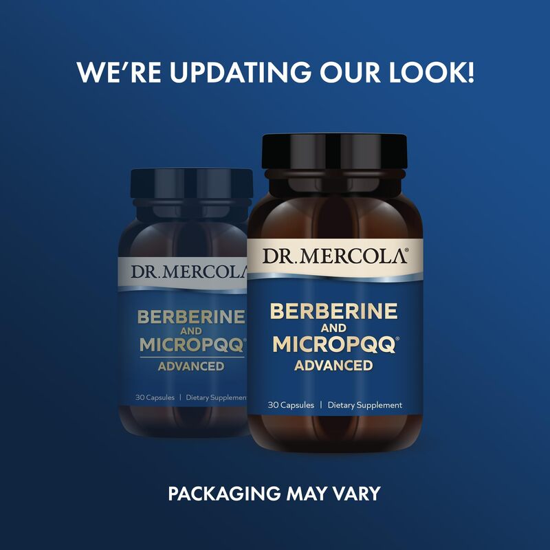 Dr. Mercola Berberine and MicroPQQ Advanced, 30 Servings (30 Capsules), Dietary Supplement, Supports Immune and Organ Health, Non GMO