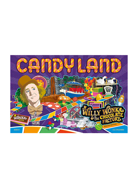 

USAopoly 5-Piece Candy Land Willy Wonka & The Chocolate Factory Board Game