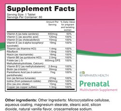 Fairhaven Health Peapod Prenatal Multivitamin - 1 Per Day, Light Vanilla Flavor - Pregnancy Must Haves for Women - Includes Iron, Vitamin C, and Folic Acid - 2 Month Supply-Expiry -9/30/2024