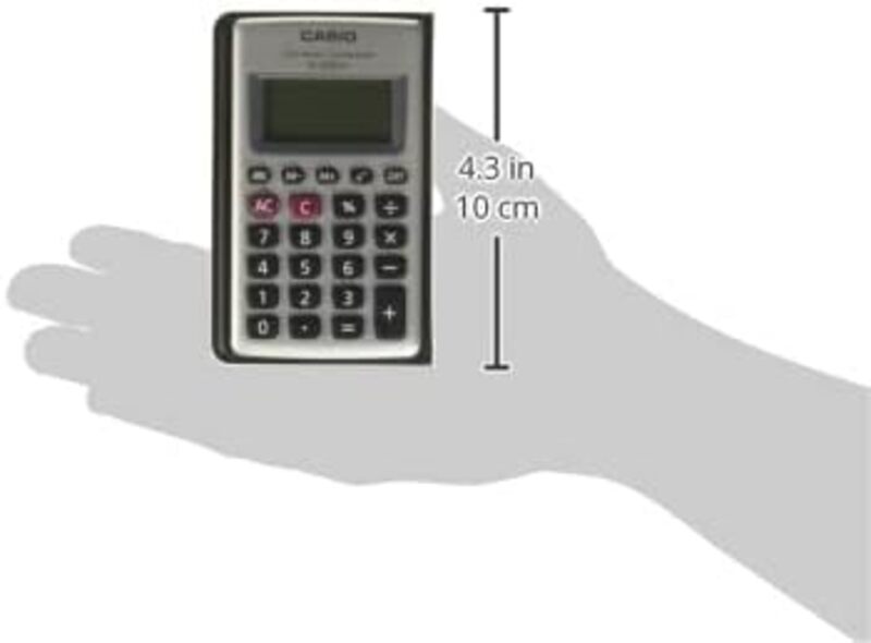 Casio HL-820VA-S-MH Portable Calculator, 8 Digits, Basic Operations