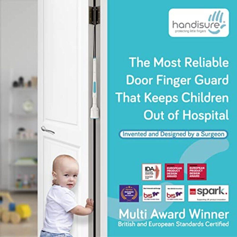 Handisure Child Door Safety Door Pinch Guard Automatic Hinge & Lock Side Safety Reliable Multiple Awards & Unique Baby Door Stopper Easy to Install & Build to Last Finger Guard for Door