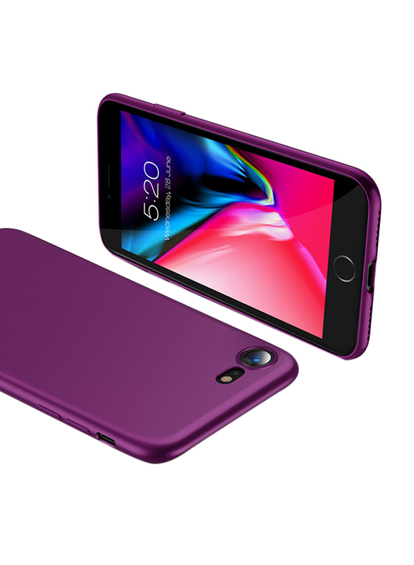 توراس غلاف هاتف محمول رفيع للغاية Apple iPhone 7/8 Air Series TPU، أرجواني