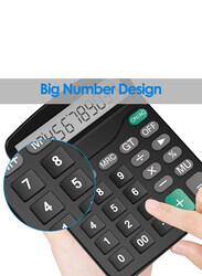 Helect Standard Function Desktop Calculator, Black