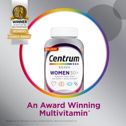 Centrum Silver Women's Multivitamin for Women 50 Plus, Multivitamin/Multimineral Supplement with Vitamin D3, B Vitamins, Non-GMO Ingredients, Supports Memory and Cognition - 100 Ct (Slightly Damage)