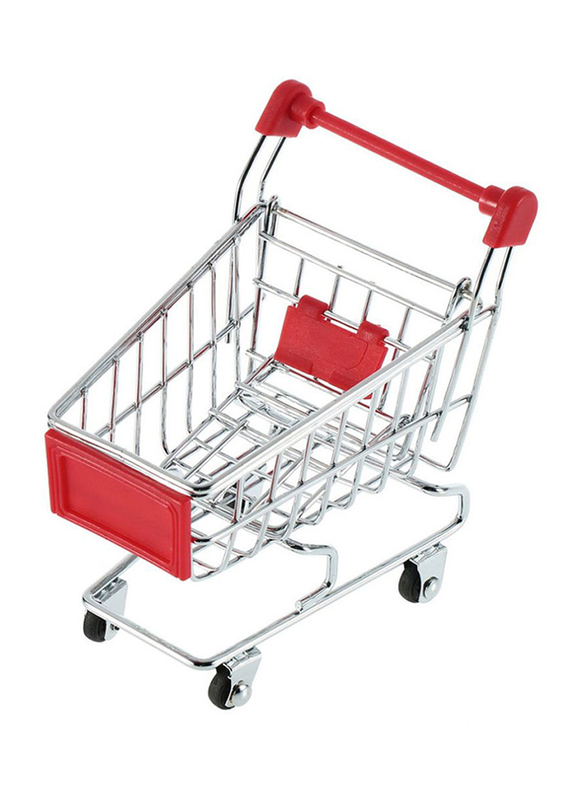 Vktech Handcart Supermarket Shopping Mini Utility Cart Toy, All Ages