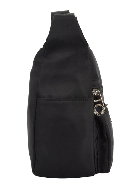 Zysun Nylon Crossbody Bags for Women, Black