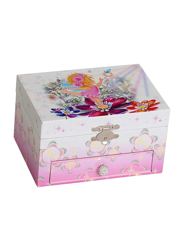 

Mele & Co. Ashley Ballerina Musical Jewelry Box for Girls, Pink/White