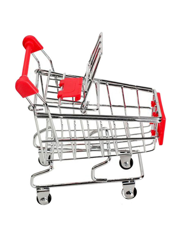 Vktech Handcart Supermarket Shopping Mini Utility Cart Toy, All Ages