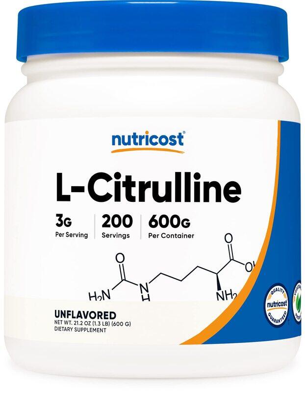 

Nutricost Pure L-Citrulline (Base) Powder (600 Grams)