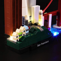 Lightailing Architecture San Francisco Building Blocks Toy Light Set, Ages 6+, Multicolour