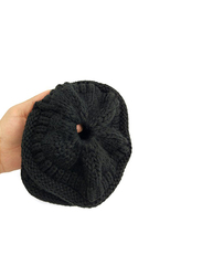 Lamdgbway Beanies Style Trendy Knit Hat for Women, One Size, Black