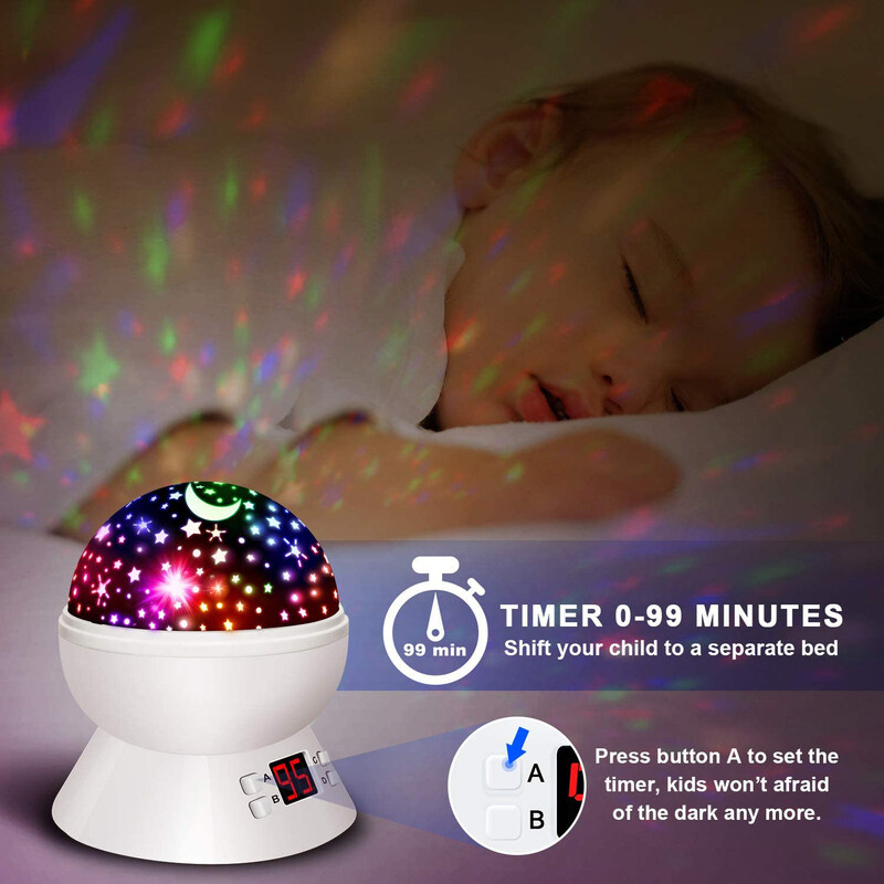 Jozo Night Lights for Kids, White/Black