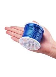 Benecreat  100 Feet 12 Gauge Jewellery Aluminium Craft Wire, 2mm, Blue